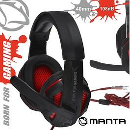 AUSCULTADORES GAMING P / CONSOLA / PC JACK MANTA