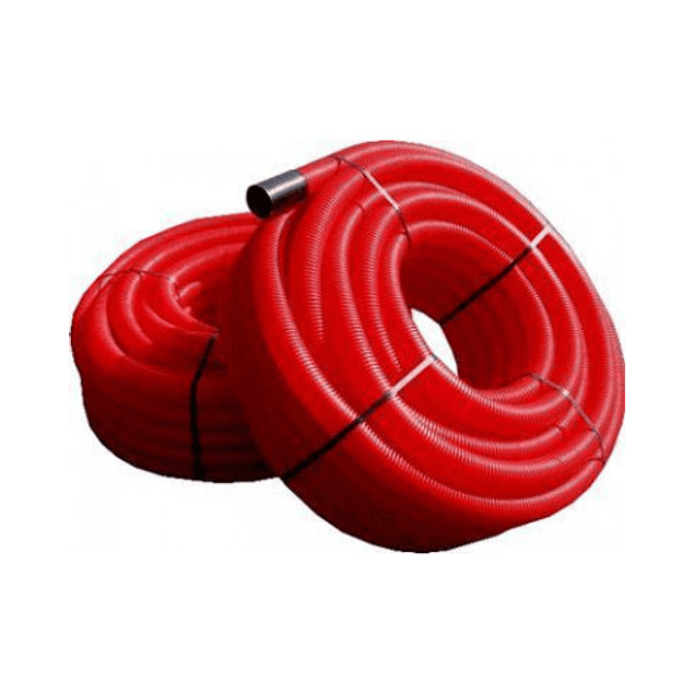 Tubo Corrugado ø 50mm Vermelho Rolo 50mt