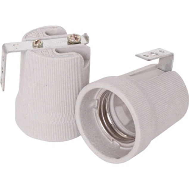 SUPPORT E27 CERAMIC PORCELAIN C * L
