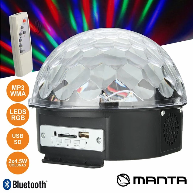 PROJECTOR LIGHT C / 6 LEDS 1W RGB COLUMN 4.5W USB / BT / SD MANTA