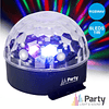 Projetor Luz C/ 6 LEDS 1W RGBWAV MIC Party 