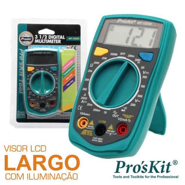 Digital Multimeter 3½ Digits Backlit PROSKIT