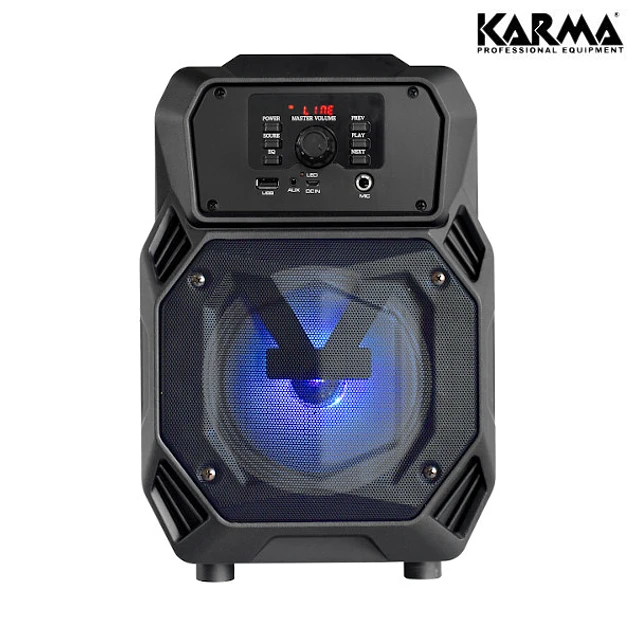 PORTABLE SPEAKER 6.5 ″ 200W PMPO USB / BT / BAT + 1 MICROPHONE