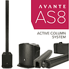 AVANTE AUDIO ACHROMIC AS8 800W COLUMN PA SYSTEM COM MIXER E BLUETOOTH