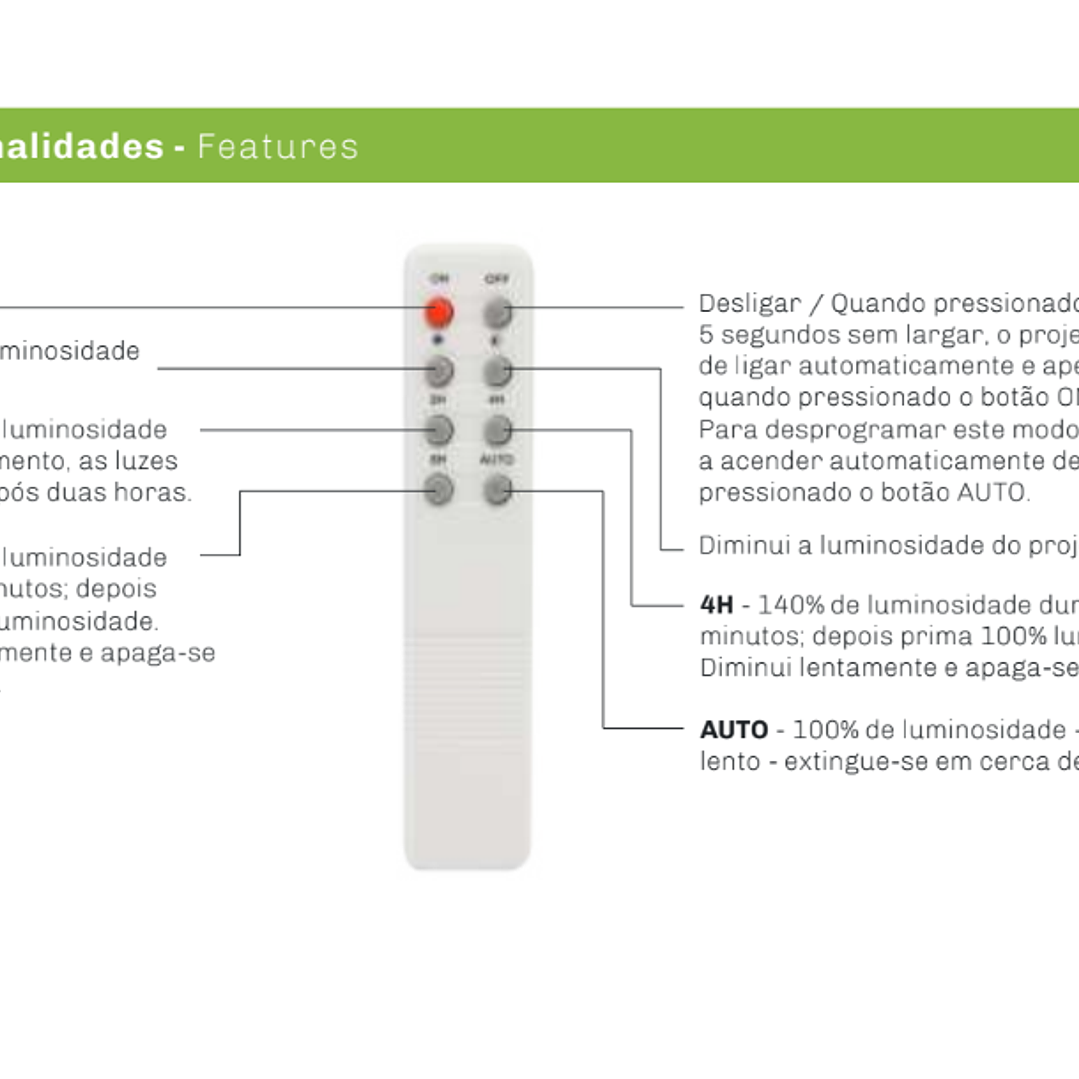 Projetor Led solar com comando 200W 2800Lm 6500K IP65 Maxled 5