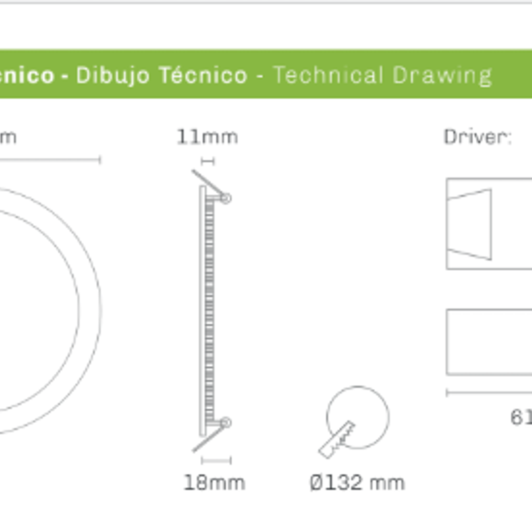 Painel LED 9W 720Lm Redondo Branco IP44 CCT3 Maxled 4
