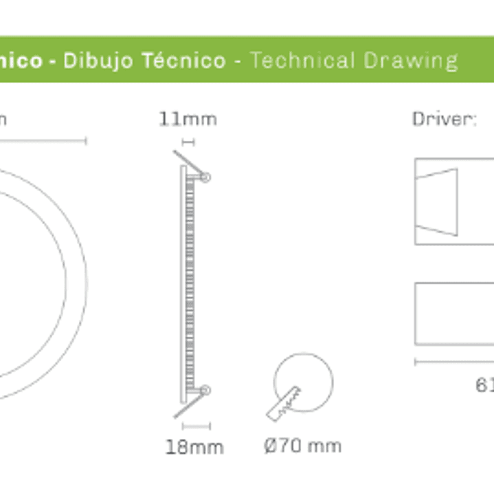 Painel LED 5W 400Lm Redondo Branco IP44 CCT3 Maxled 3