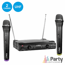 CENTRAL WIRELESS MICROPHONES 2 CHANNEL UHF 863.2/864.2mhz PARTY