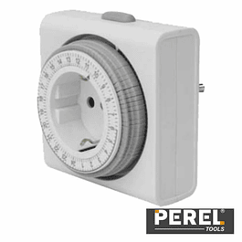 Perel 24H Adjustable Compact Analog Timer
