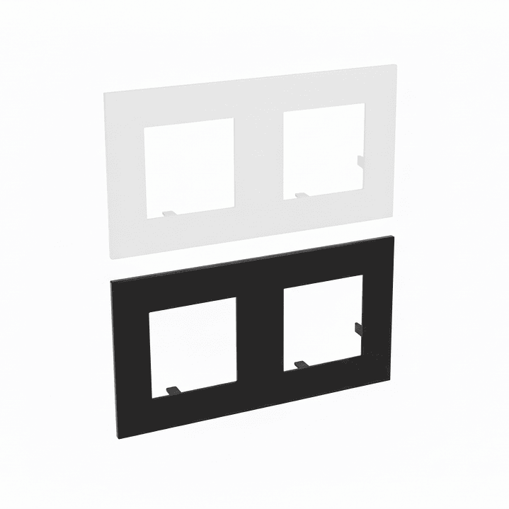 Espelho Duplo Desenho Quadro 45 Efapel 45920 1