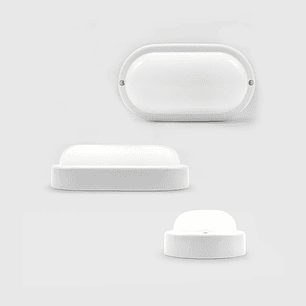 Aplique LED Exterior Plafon Oval Branco 8W 720Lm IP65 Maxled