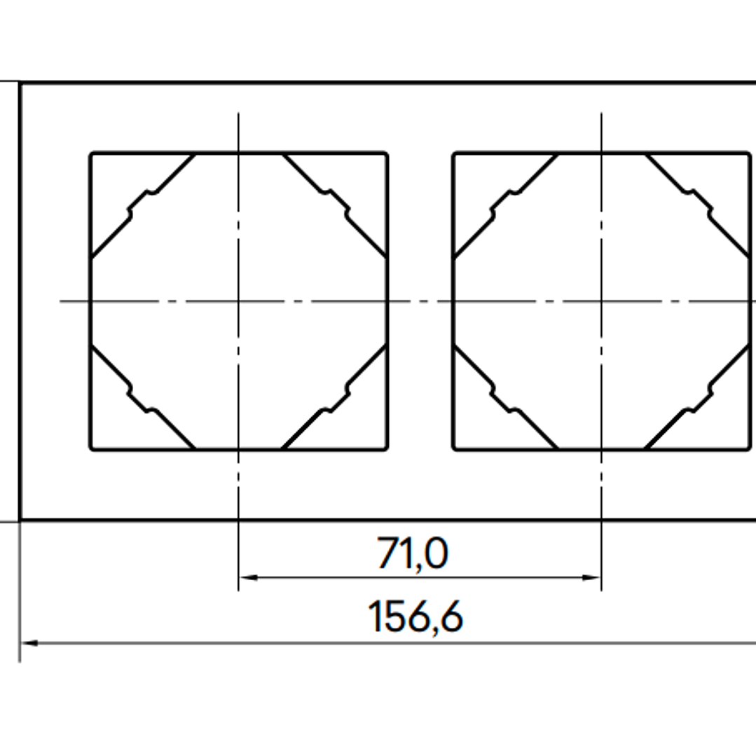 Espelho Duplo Logus 90 Animato Dourado 90920TUU 2