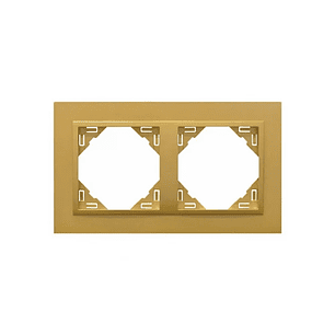 Espelho Duplo Logus 90 Animato Dourado 90920TUU