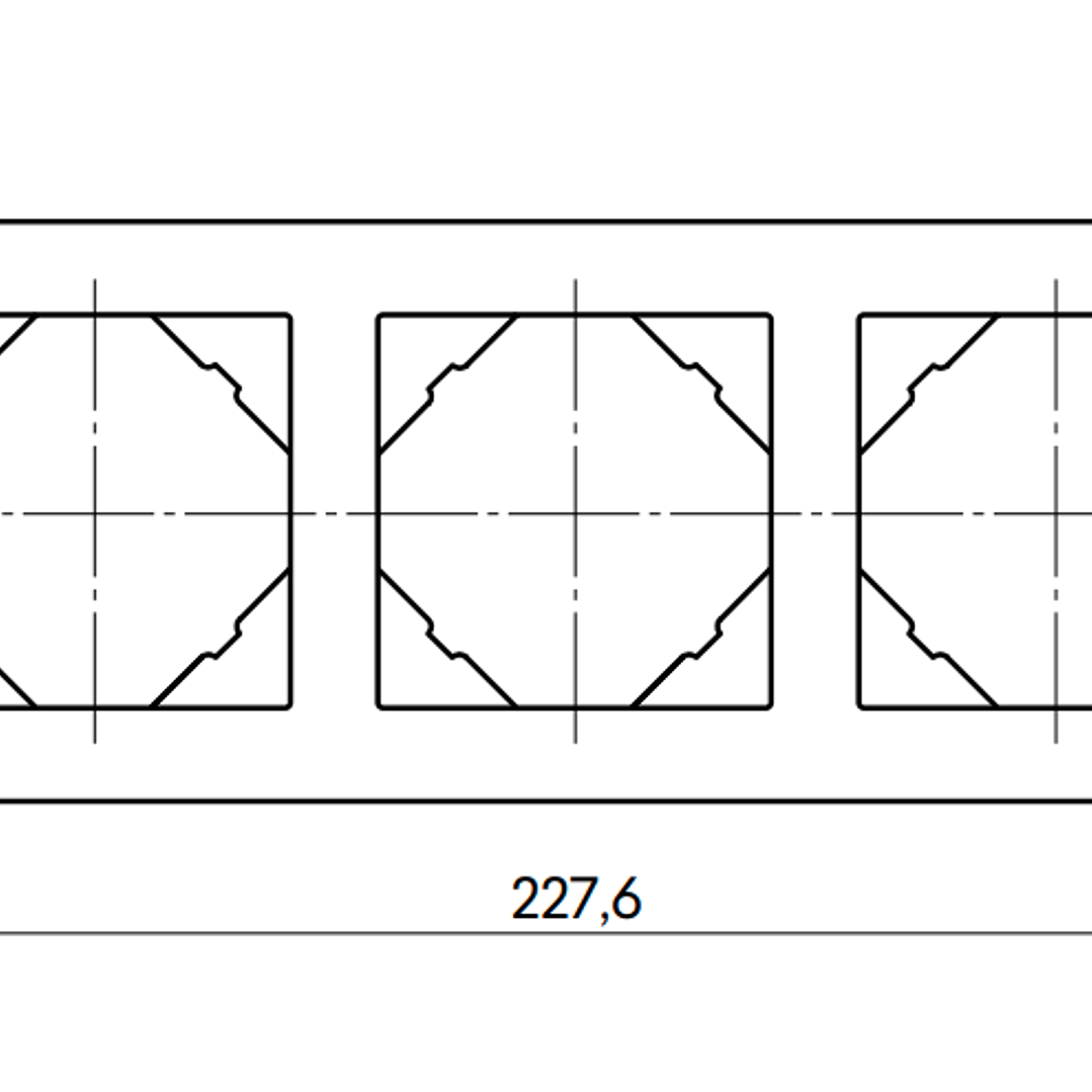 EspelhoTriplo Logus 90 Animato Dourado 90930TUU 2