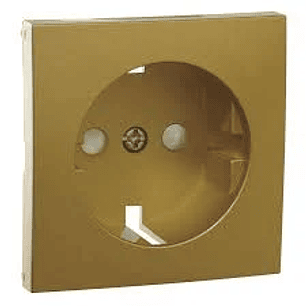 Centro Schuko 2P+T C/ Obturador Logus 90 Animato Dourado 90632TDU