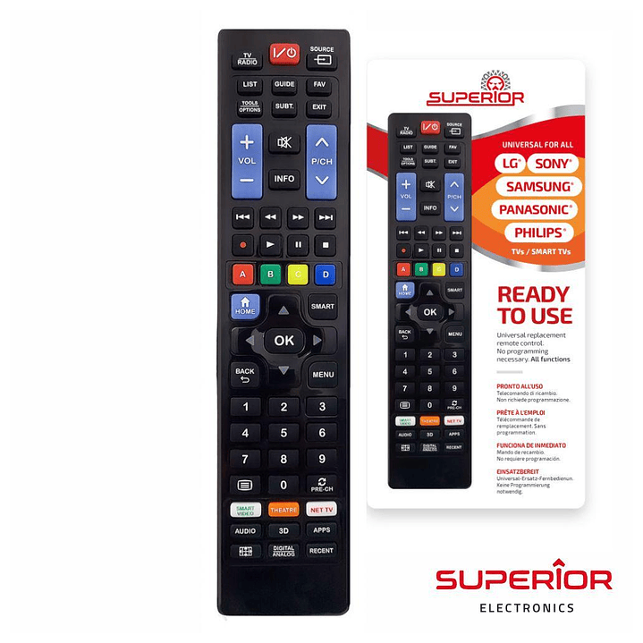 Telecomando Universal P/ Samsung Lg Sony Philips Panasonic 1