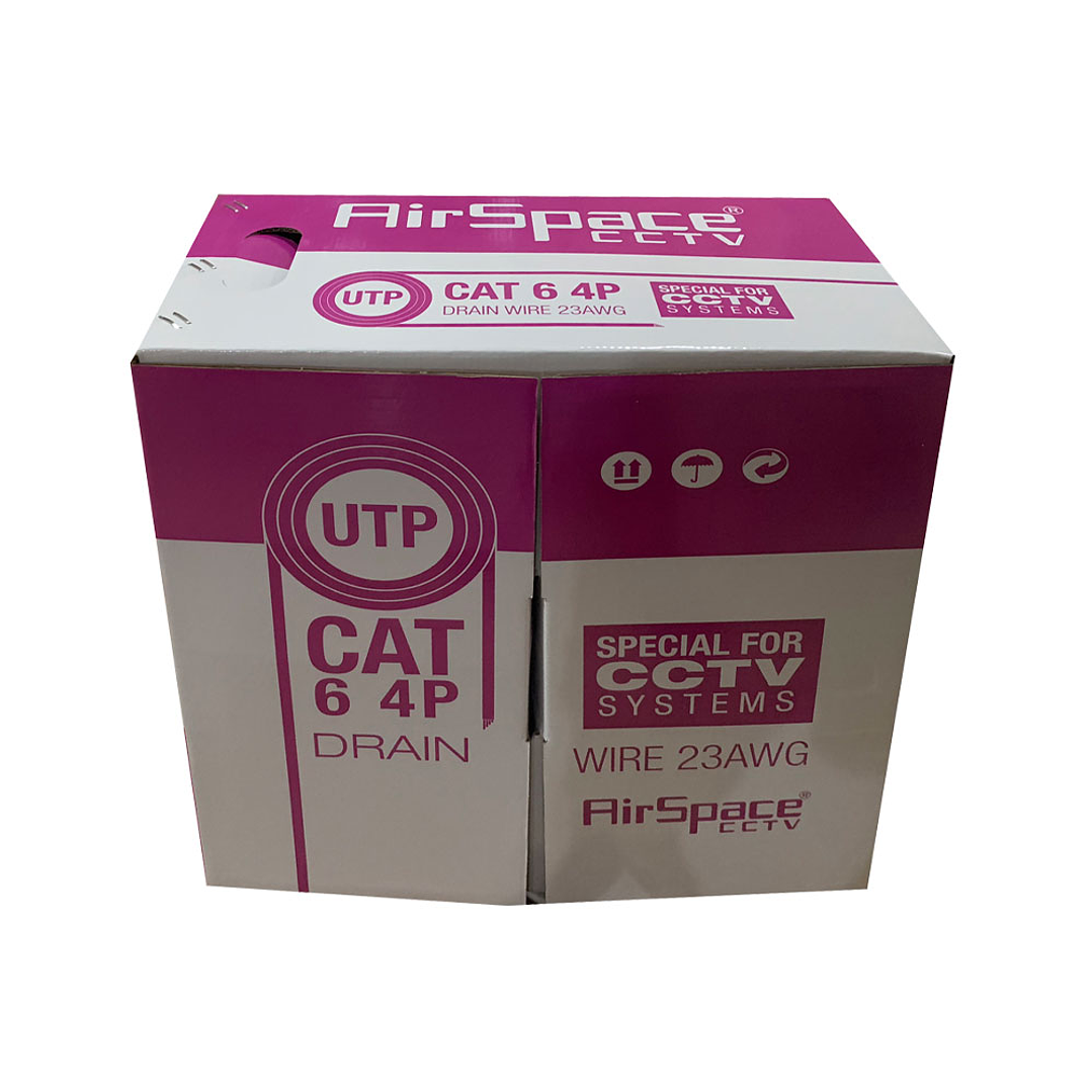 Cabo CAT6 U/UTP CAT6 não blindado CAT6 U/UTP Exterior (Cx. Rosa) 1