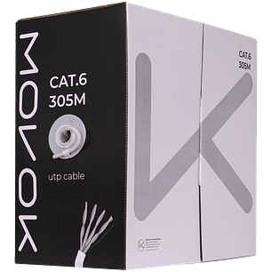 Cabo U/UTP Cat6 CCA LSHZ (Livre Halogênios) - 305M