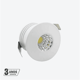 SPOT Led Fixo Redondo Branco 3W 210Lm 60° Maxled