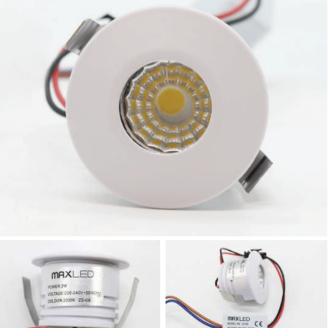 SPOT Led Fixo Redondo Branco 3W 210Lm 60° Maxled 1