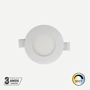 Painel LED 5W 400Lm Redondo Branco IP44 CCT3 Maxled