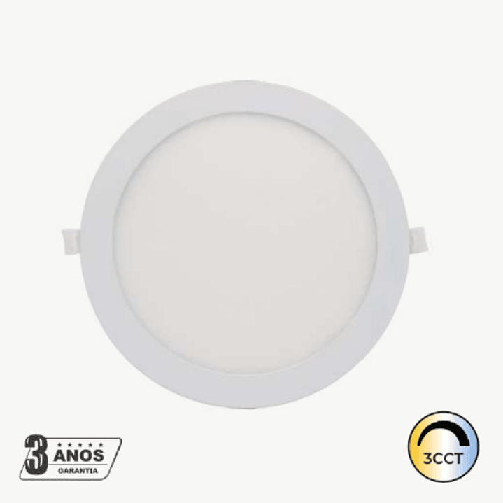 Painel LED 18W 1440Lm Redondo Branco IP44 CCT3 Maxled 1