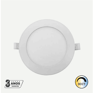 Painel LED 9W 720Lm Redondo Branco IP44 CCT3 Maxled