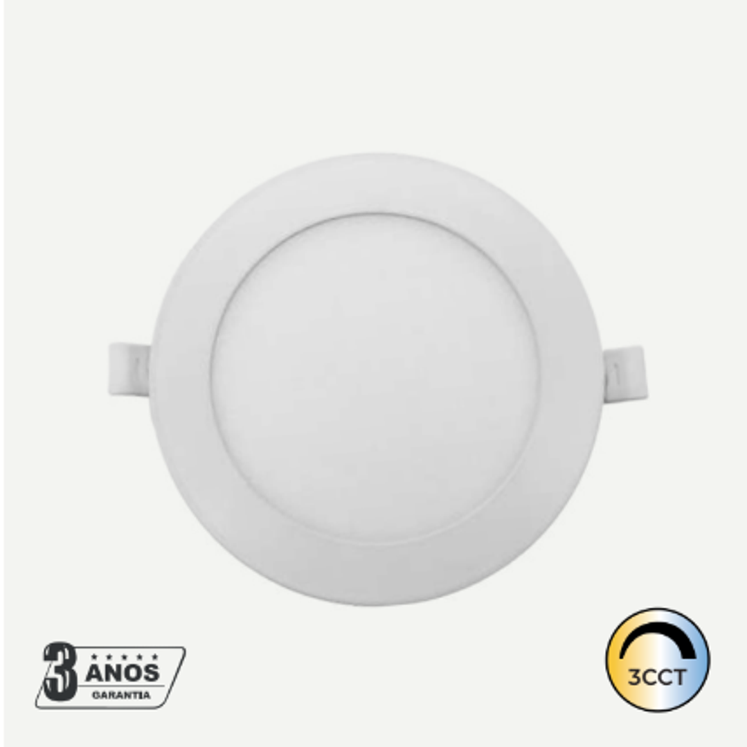 Painel LED 9W 720Lm Redondo Branco IP44 CCT3 Maxled 1