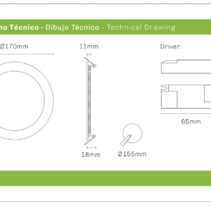 Painel LED 12W 960Lm Redondo Branco IP44 CCT3 Maxled 3