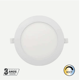 Painel LED 12W 960Lm Redondo Branco IP44 CCT3 Maxled