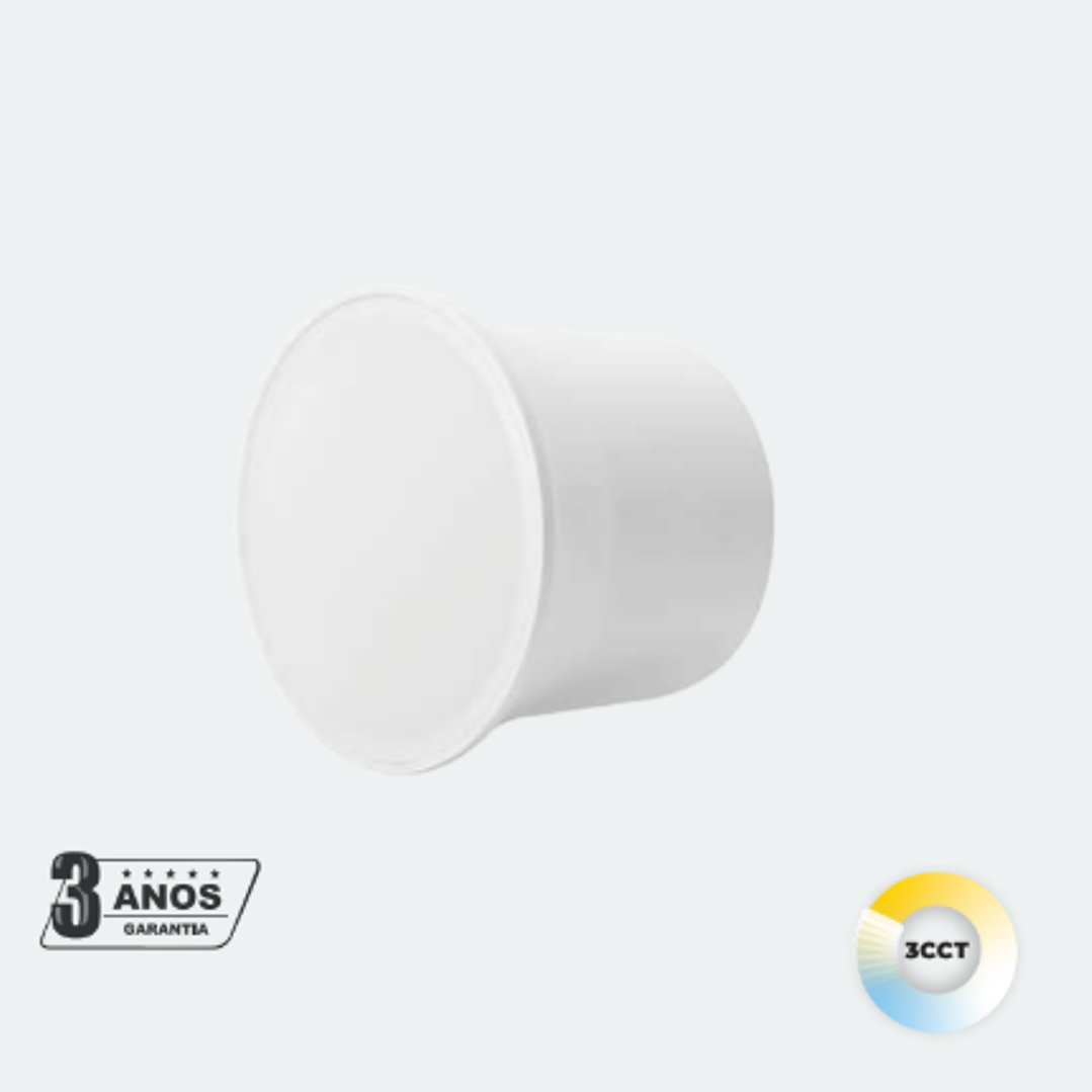  Módulo LED para aro GU10 3CCCT 7W 630Lm 120º Branco IP44 Maxled 1