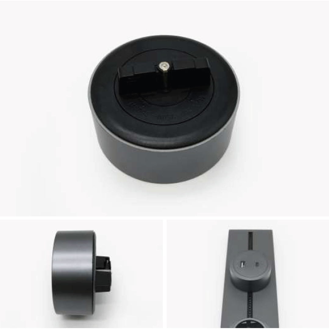 Tomada Magnética USB A+C com LED Cinza - R-Electric 5