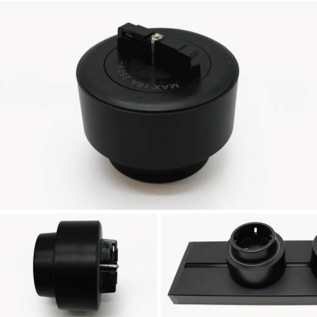 Tomada Magnética UE Preto - R-Electric 3