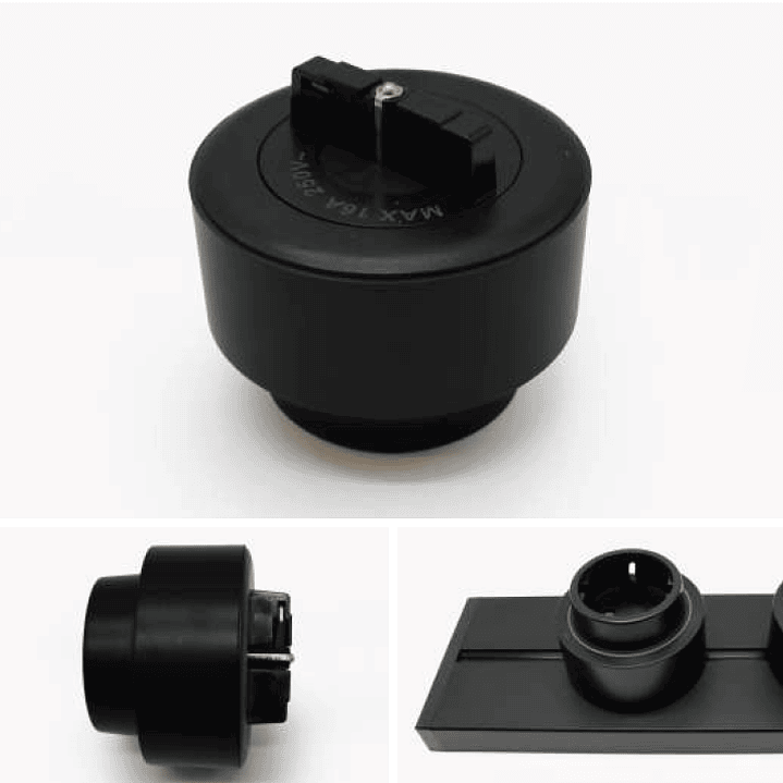 Tomada Magnética UE Preto - R-Electric 3