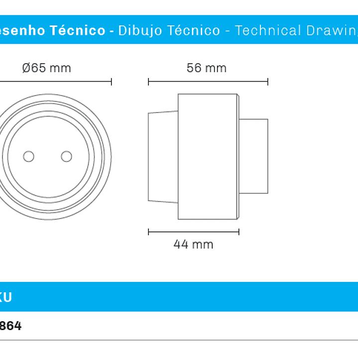 Tomada Magnética UE Branco - R-Electric 4