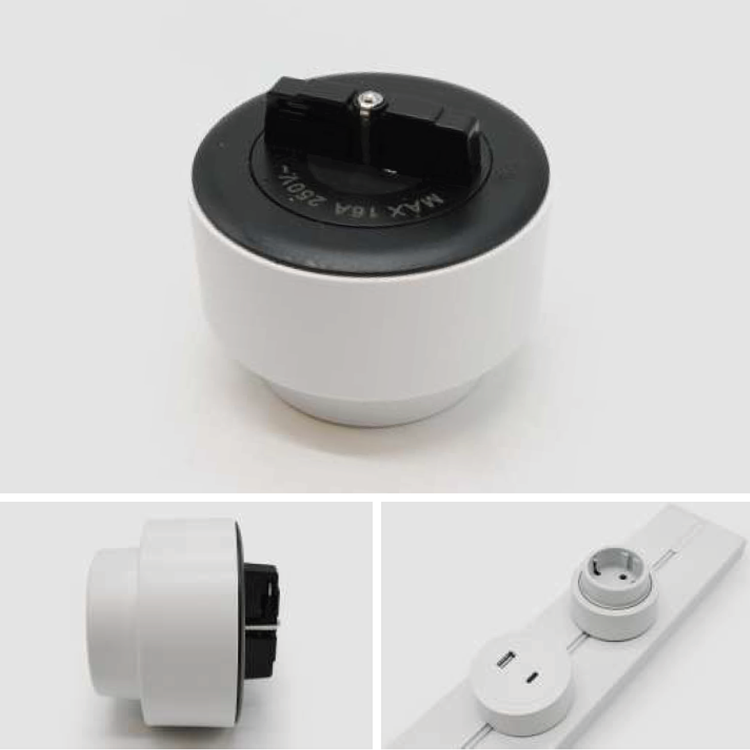 Tomada Magnética UE Branco - R-Electric 3