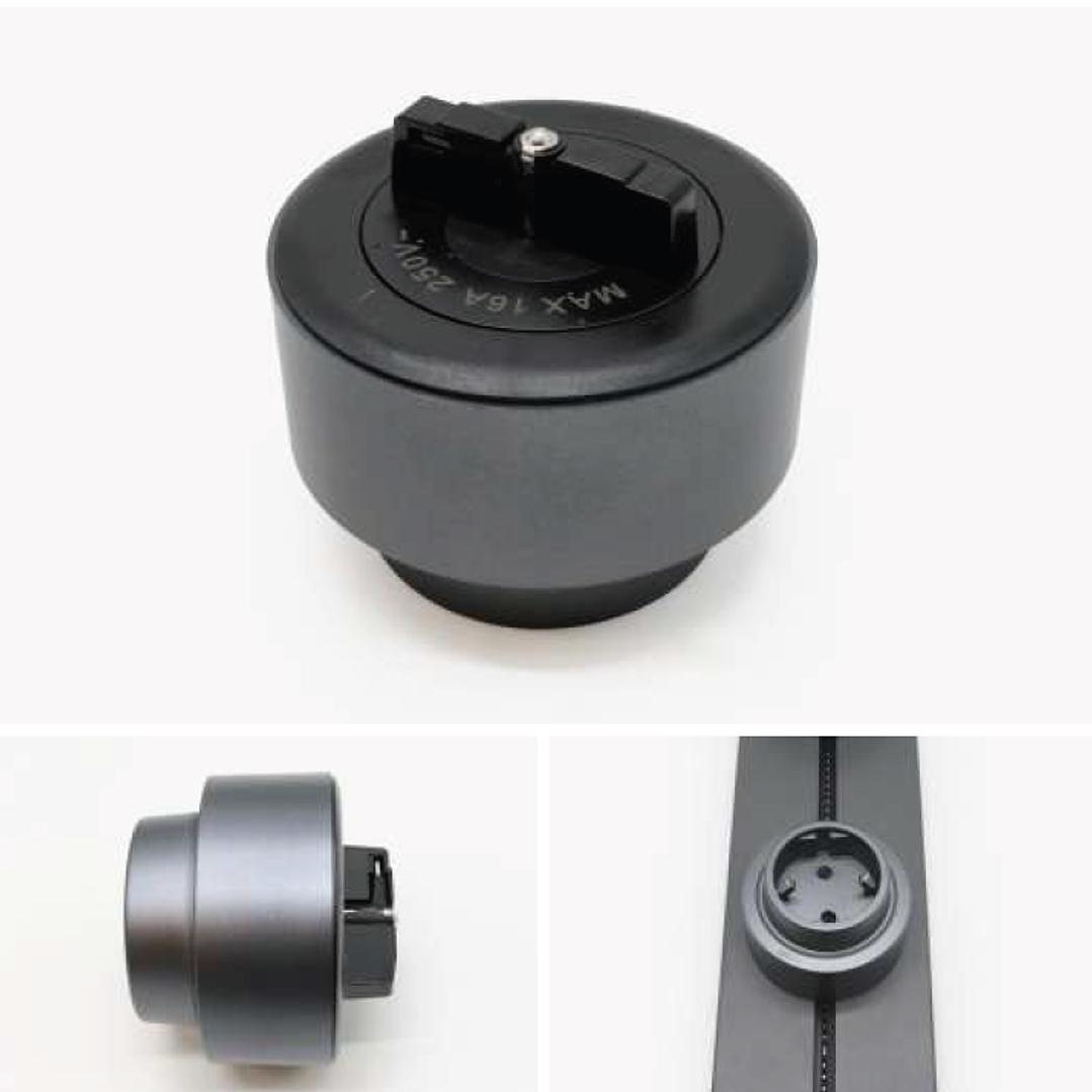 Tomada Magnética UE Cinza - R-Electric 3