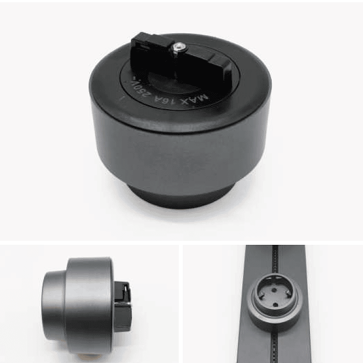 Tomada Magnética UE Cinza - R-Electric 3