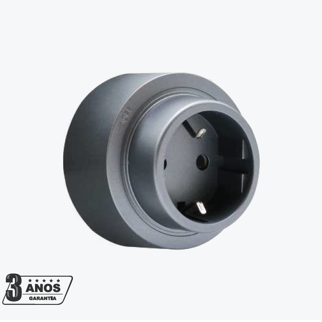 Tomada Magnética UE Cinza - R-Electric 1