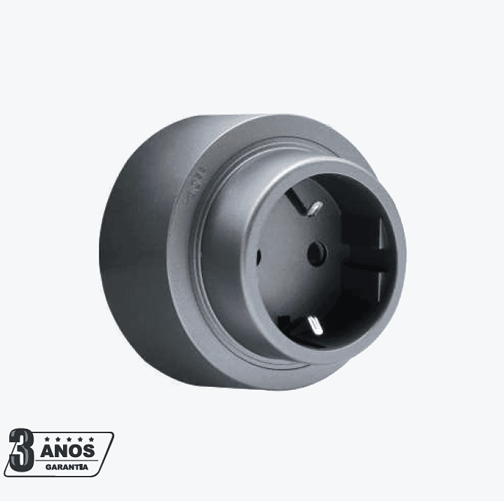 Tomada Magnética UE Cinza - R-Electric 1