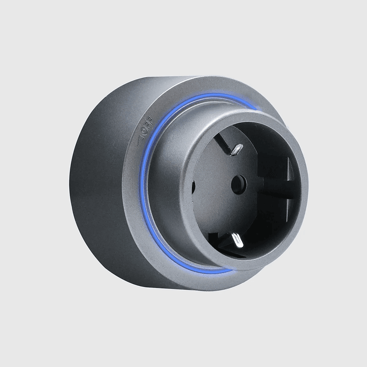 Tomada Magnética UE com LED Cinza - R-Electric 2