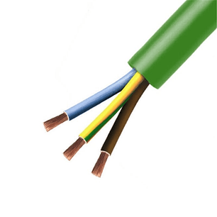 Cabo FXG 3G2.5 RZ1-K [AS] 0,6/1KV 3G2,5 - 100%Cu Verde Livre Halogéneo - Ao Metro