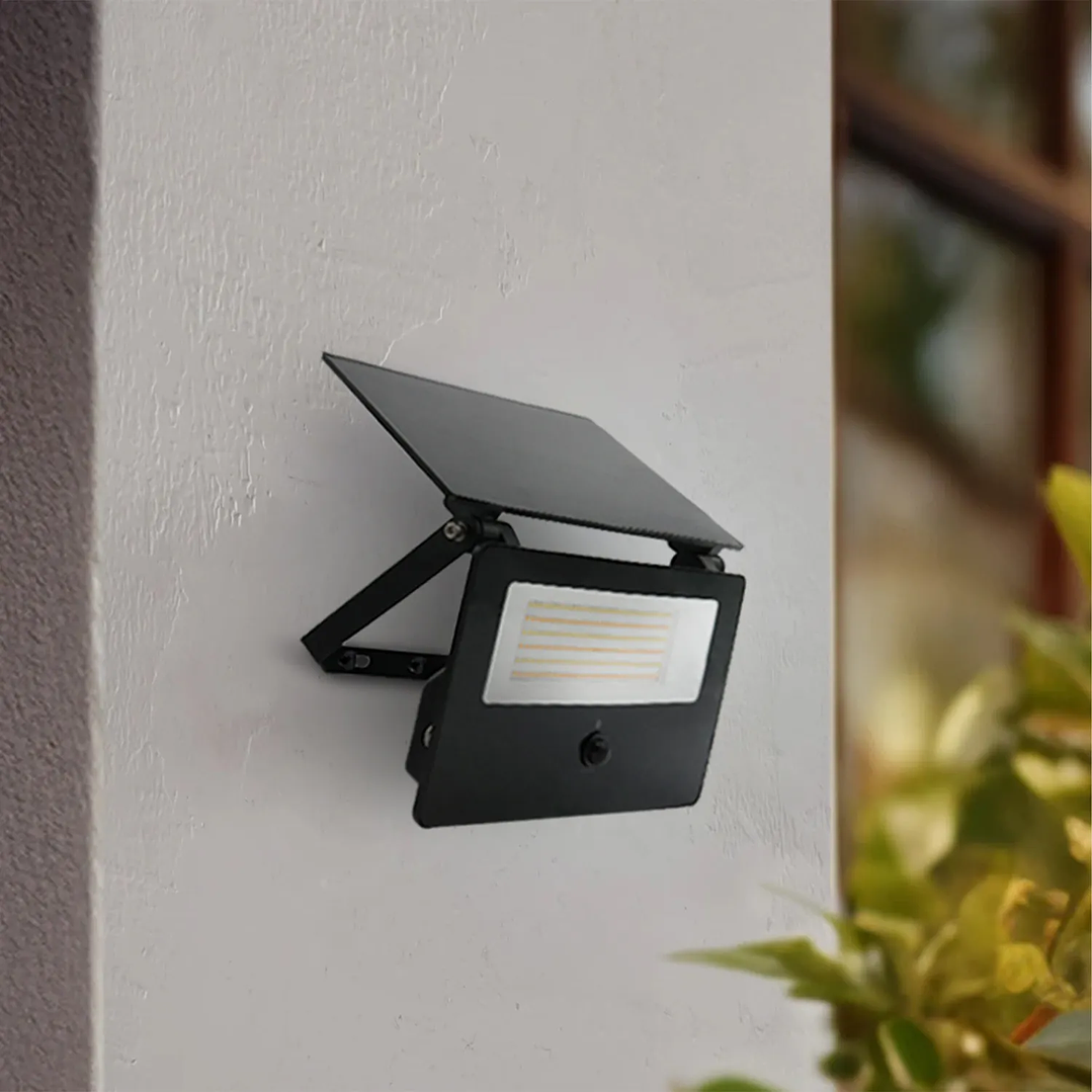 Projetor LED Solar 50W 5000LM CCT3 322 x 352 x 42 (mm) Com Sensor IP65 2