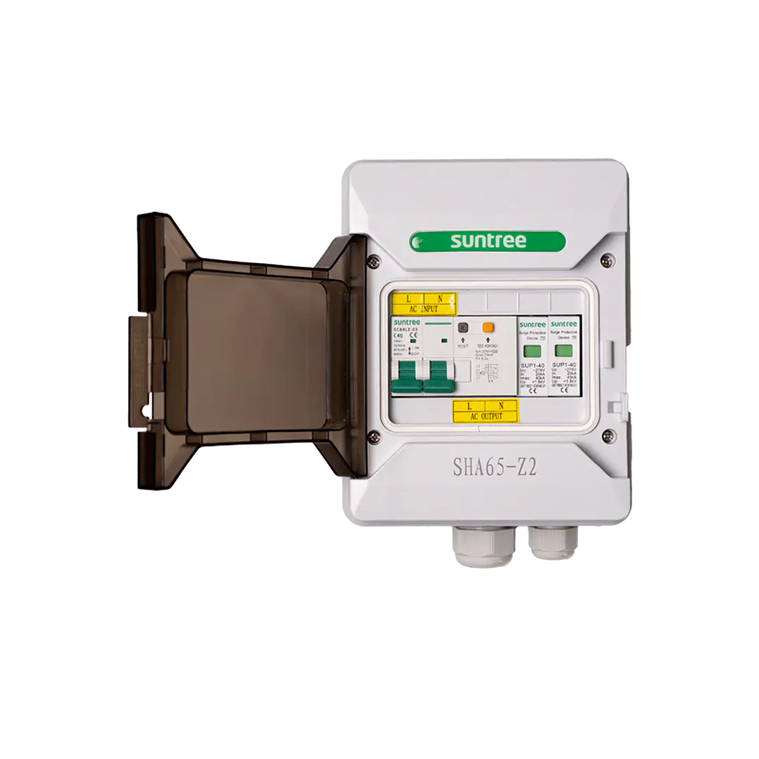 Quadro Elétrico Pré-Montado para carregador VE Monofásico AC230V 40A Suntree 1