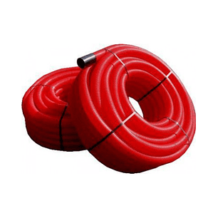 Tubo Corrugado ø 63mm Vermelho Rolo 50mt