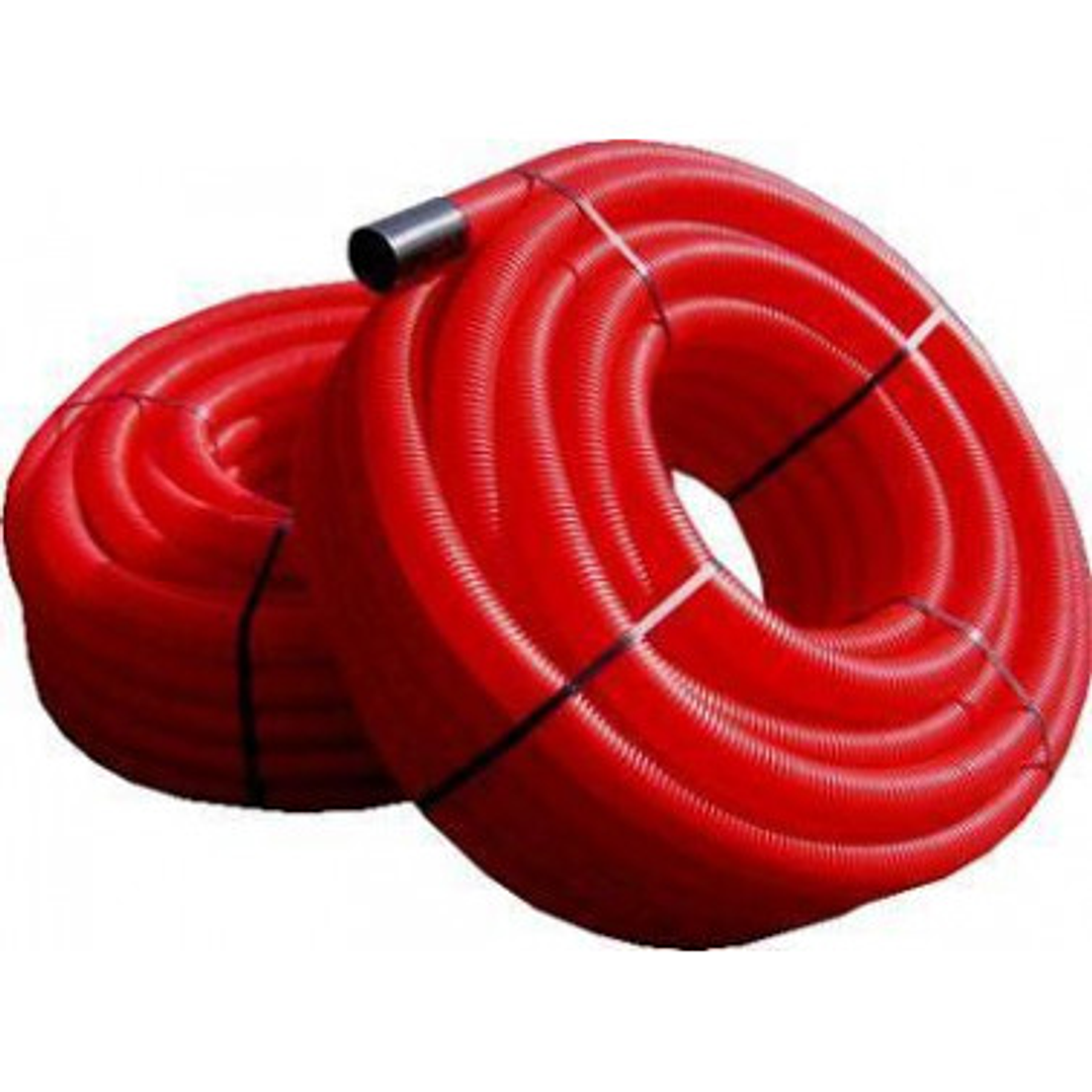 Tubo Corrugado ø 63mm Vermelho Rolo 50mt 1