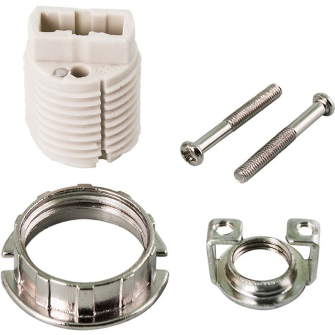 Suporte de lâmpada G9 branco, 3 peças, em porcelana 1