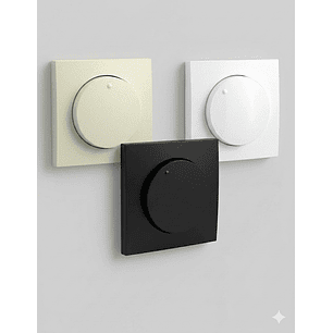 Centro P/Regulador/Comutador Luz - Branco / Marfim /Preto Mate - 90721TPM  Efapel