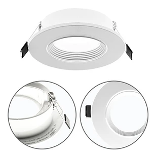 Aro de encastrar ONIRO Para GU10 redondo Alt.2,5xD.9cm policarbonato (PC) branco