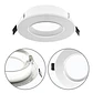 Aro de encastrar ONIRO Para GU10 redondo Alt.2,5xD.9cm policarbonato (PC) branco - vignette 1